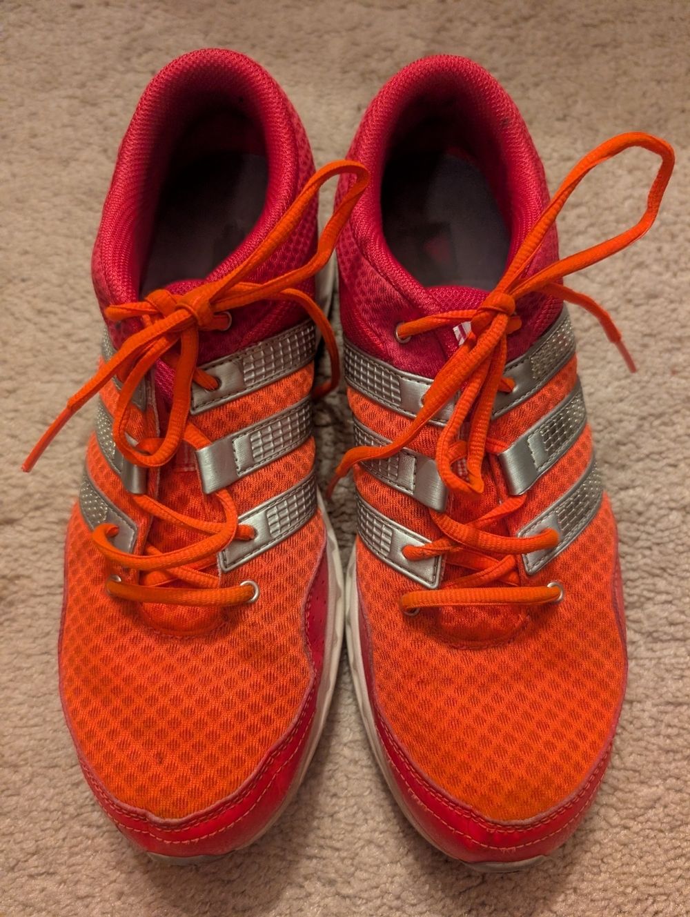 Adidas Adiwear Pink Orange Sneaker Shoes 8